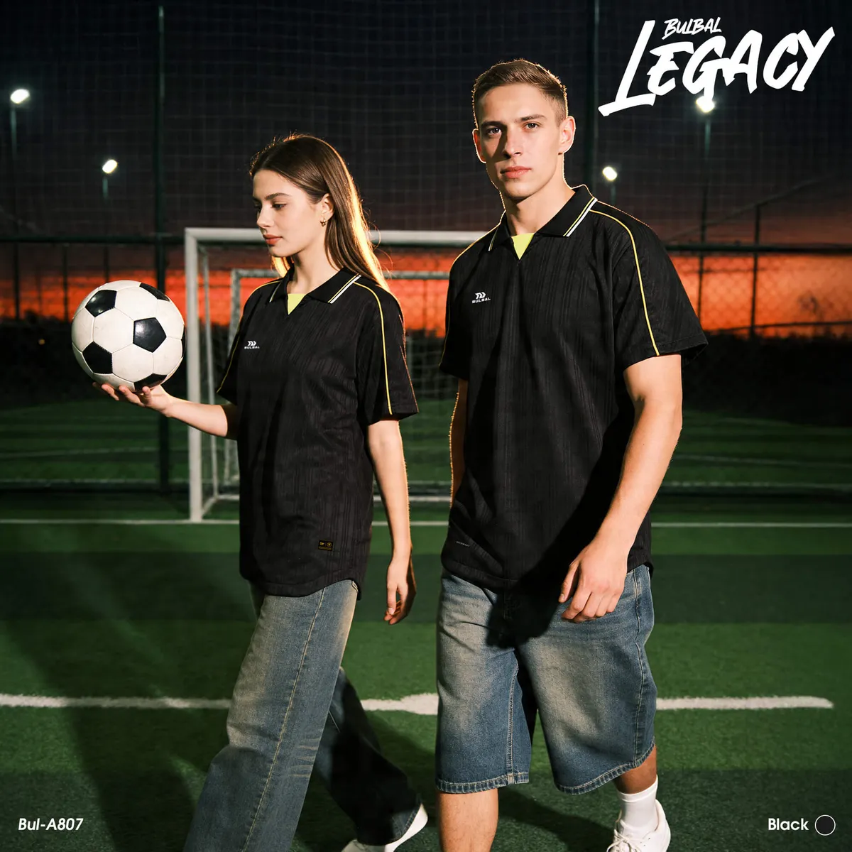Áo Bóng Đá Retro Bulbal Legacy A807 Đen
