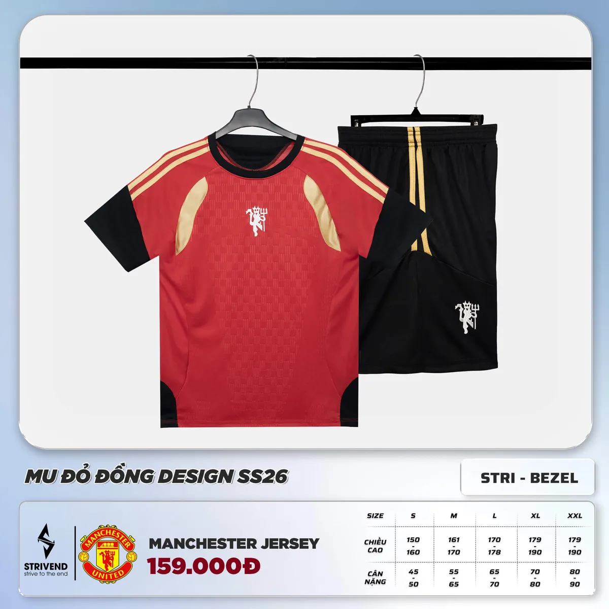 Strivend Manchester United Đỏ Đồng Design SS26