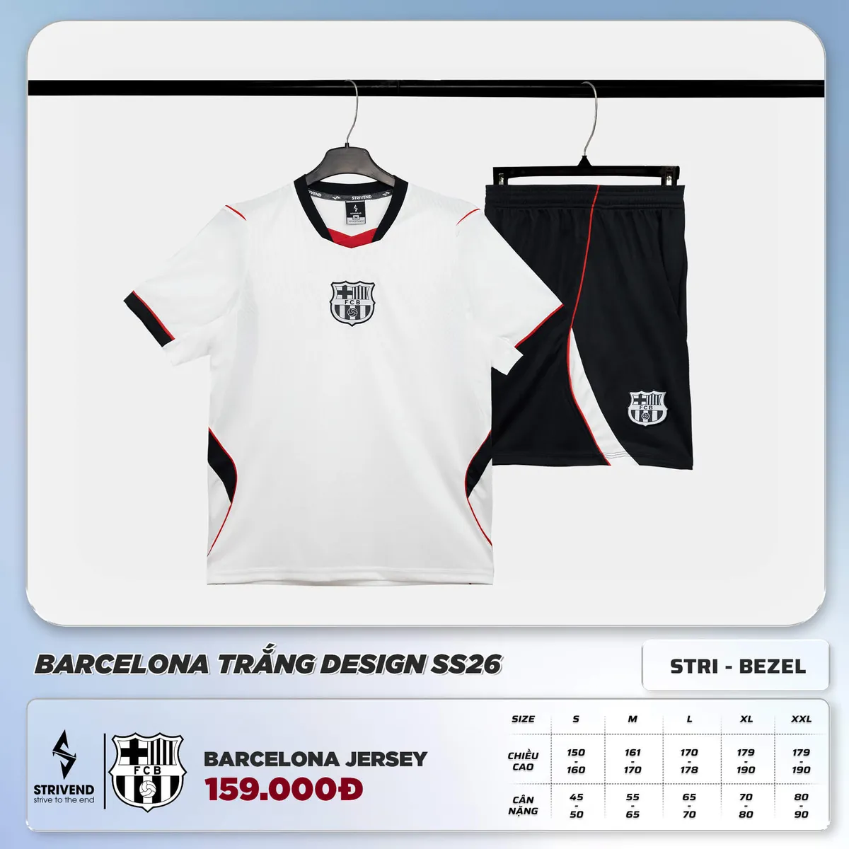 Strivend Barcelona Trắng Design SS26